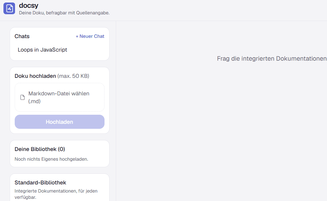 docsy — Desktop-Screenshot 1